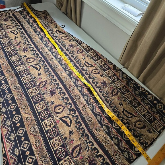 Braemar Jeremy Scott Women Maxi Dress Size 8 Tie Back Aztec Print Summer Vintage - Picture 14 of 15